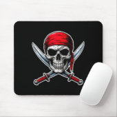 Rate Flag Skull And Crossbones Skeleton Costume Ha Mousepad (Mit Mouse)