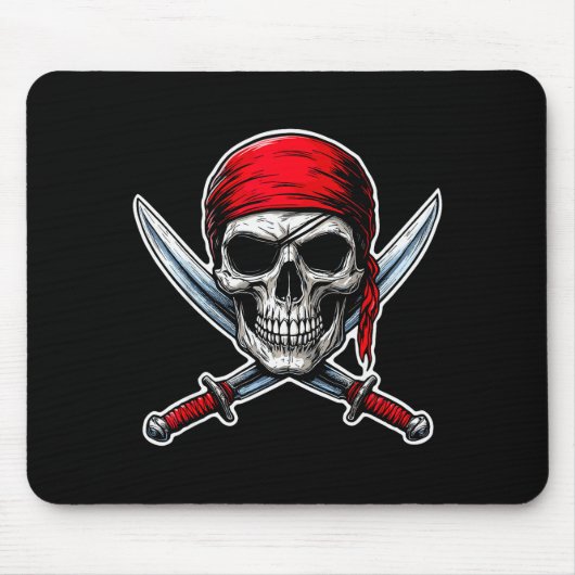 Rate Flag Skull And Crossbones Skeleton Costume Ha Mousepad (Vorne)