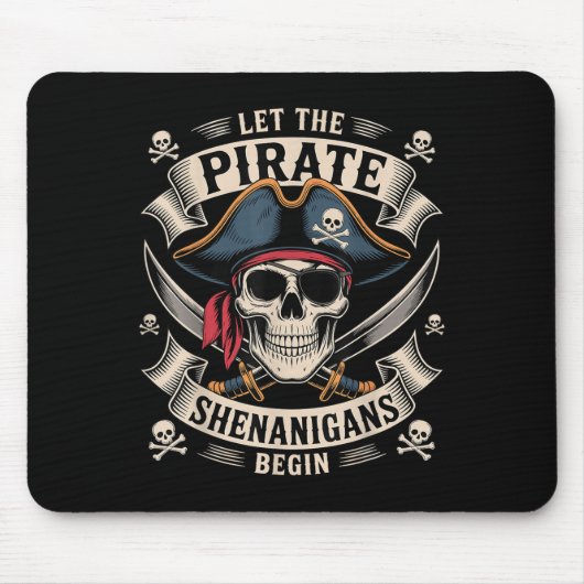 Rate Halloween Skull Ließ die Rate Shenanigans beg Mousepad (Vorne)