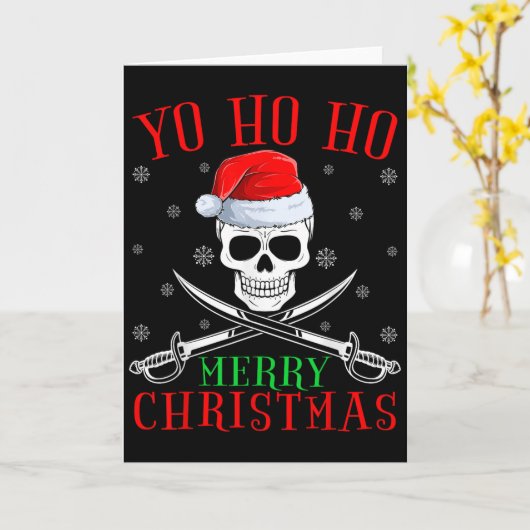 Rate Lover Matching Santa Yo Ho Ho Rate Merry Chri Karte (Gelbe Blume)