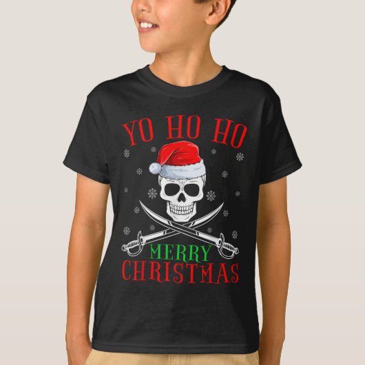 Rate Lover Matching Santa Yo Ho Ho Rate Merry Chri T-Shirt (Vorderseite)