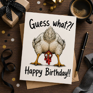 Rate mal?! Alles Gute zum Geburtstag!! Feiertagskarte