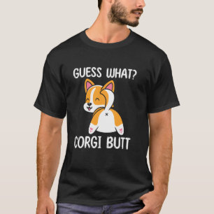 Rate Mal Corgi Hintern Lustiger Hundebesitzer Corg T-Shirt