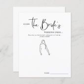 Rate mal das Kleid der Braut | Brautparty Game (Vorne/Hinten)