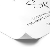 Rate mal den Gewürz | Boho Brautparty Game Sign Poster (Ecke)