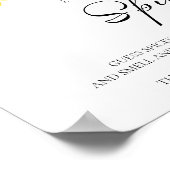 Rate mal den Gewürz | Fall Brautparty Game Sign Poster (Ecke)