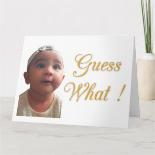 Rate mal! Guten Morgen, hab einen gesegneten, schö Dankeskarte