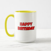 Rate mal! Happy Birthday Tasse (Links)