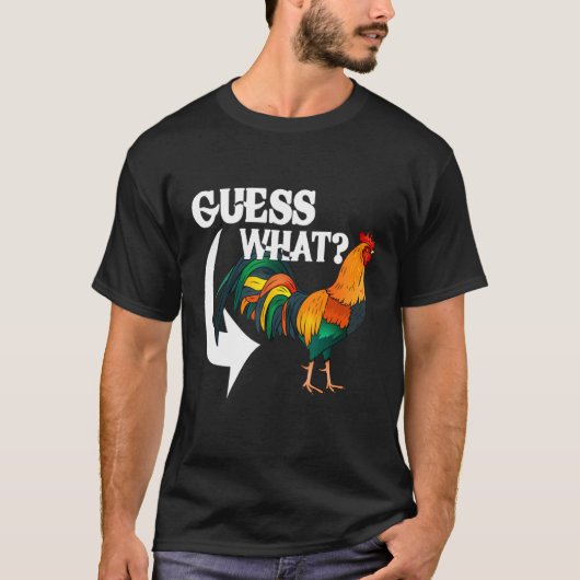 Rate Mal Hühnerhintern Huhn T-Shirt (Vorderseite)