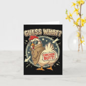 Rate mal Hühnerhintern  Karte (Gelbe Blume)