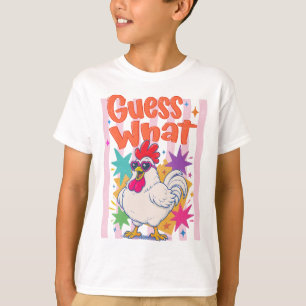 Rate mal Hühnerhintern Lustiges Retro-Huhn T-Shirt