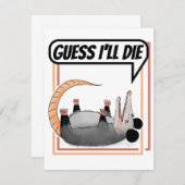 Rate mal, ich Die Post-Opossum-Spiel Einladung (Vorne/Hinten)