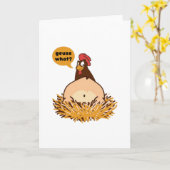 Rate mal, was Chicken Hintern Funny Joke Karte (Gelbe Blume)