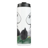 Rate mal was? Chicken Hintern Stilvolle Hühner & J Thermosbecher (Vorderseite)