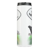 Rate mal was? Chicken Hintern Stilvolle Hühner & J Thermosbecher (Rückseite)