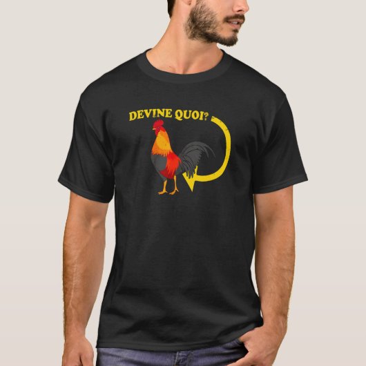 Rate Mal Was Errat Was Hühnerhintern T-Shirt (Vorderseite)