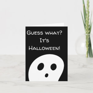 Rate mal was? Es ist Halloween! Bootkarte Karte