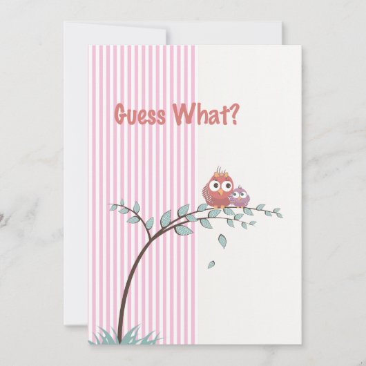 Rate mal was? Foto Schwangerschaft Ankündigung (Vorderseite)