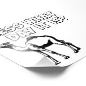 Rate mal, was für ein Tag es ist? Hump Day Camel Fotodruck (Ecke)