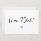 Rate mal, was für eine Schwangerschaftsankündigung (Vorderseite)