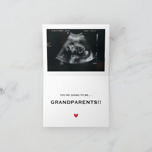 Rate mal, was für eine Sonogrammkarte von Schwange Ankündigung (Innenseite)