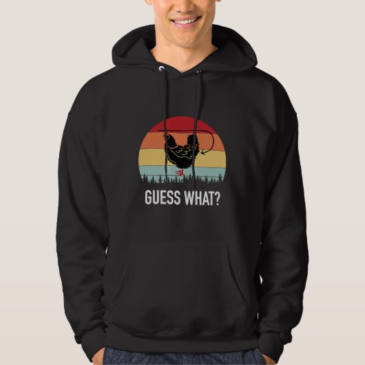 Rate mal, was Hen Chicken Hintern Hoodie (Vorderseite)