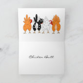 Rate mal was? Hühner Hintern Funny Spaß Karte (Innenseite)