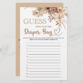 Rate mal, was in der Windeln-Tasche Blumendusche f (Vorne/Hinten)