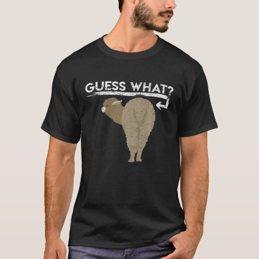 Rate mal was Llamas Hintern T-Shirt (Vorderseite)