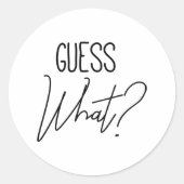 Rate mal was? runder aufkleber (Vorderseite)