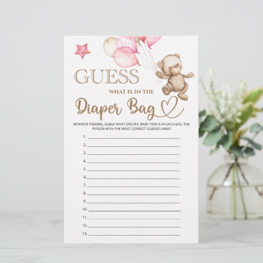 Rate mal, was sich in der Windeln-Tasche befindet. (Stehend Vorderseite)