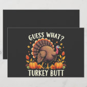 Rate mal was? Türkei Hintern Erntedank Funny Briefpapier (Vorne/Hinten)