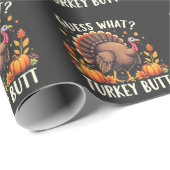 Rate mal was? Türkei Hintern Erntedank Funny Geschenkpapier (Rolleneckpunkt)