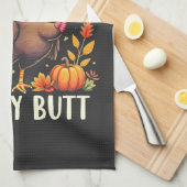 Rate mal was? Türkei Hintern Erntedank Funny Geschirrtuch (Viertel Falte)