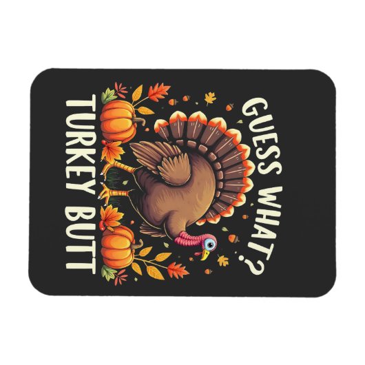 Rate mal was? Türkei Hintern Erntedank Funny Magnet (Horizontal)