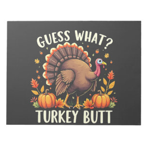 Rate mal was? Türkei Hintern Erntedank Funny Notizblock