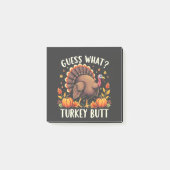 Rate mal was? Türkei Hintern Erntedank Funny Post-it Klebezettel (Vorderseite)