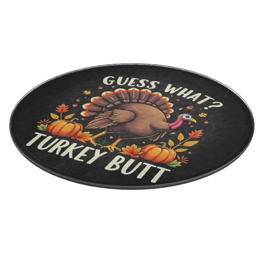 Rate mal was? Türkei Hintern Erntedank Funny Schneidebrett (Ecke)