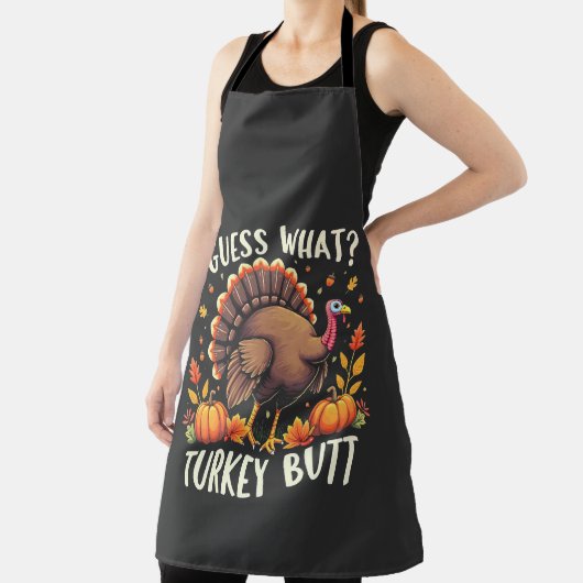 Rate mal was? Türkei Hintern Erntedank Funny Schürze (InSitu)