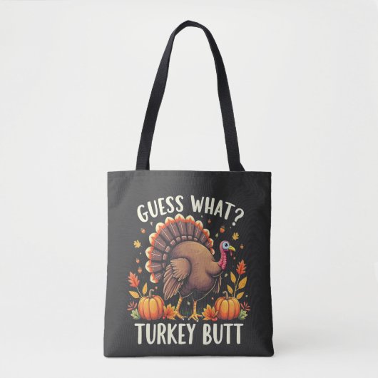 Rate mal was? Türkei Hintern Erntedank Funny Tasche (Vorderseite)