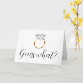 Rate mal, was wir Verlobt sind Karte (Gelbe Blume)