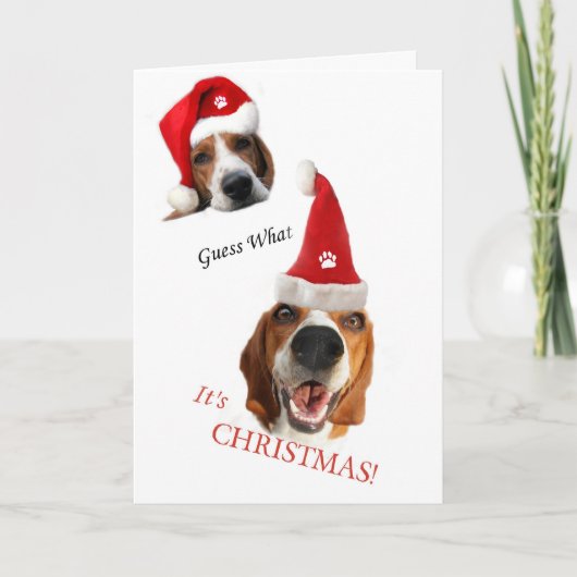 Rate mal, Weihnachten. Feiertagskarte (Vorderseite)