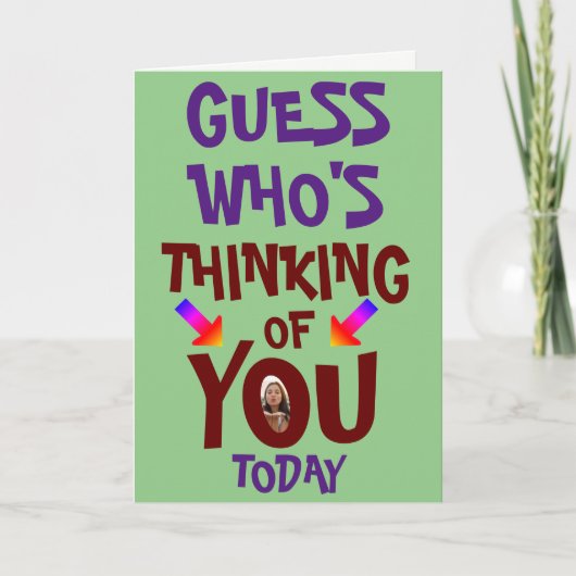 Rate mal, wer an dich denkt karte (Vorderseite)