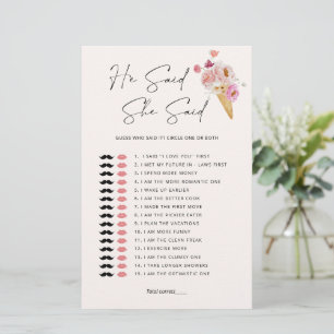 Rate mal, wer das Eiscreme-Blumen-Brautabschiedssp