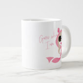 Rate mal, wer ich bin - der weiße Lotus Jumbo-Tasse (Vorderseite Rechts)