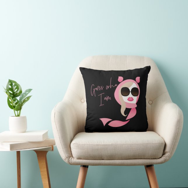 Rate mal, wer ich bin - der weiße Lotus Kissen (Stuhl )