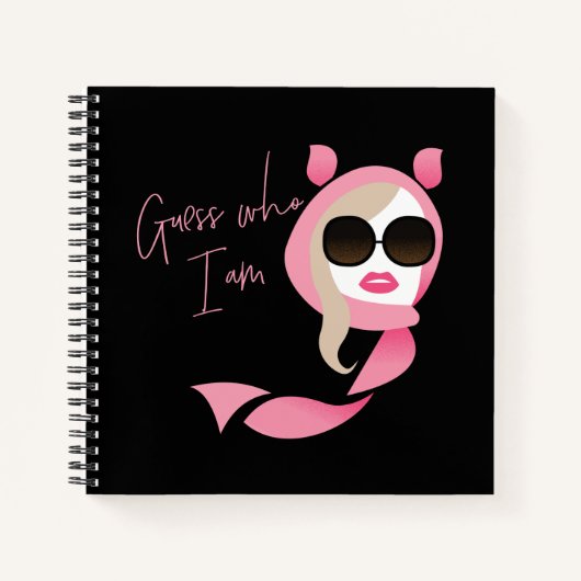 Rate mal, wer ich bin - der weiße Lotus Notizblock (Vorderseite)