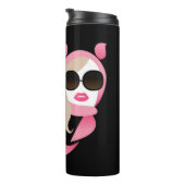 Rate mal, wer ich bin - der weiße Lotus Thermosbecher (Nach rechts gedreht)