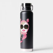 Rate mal, wer ich bin - der weiße Lotus Trinkflasche (Rückseite)