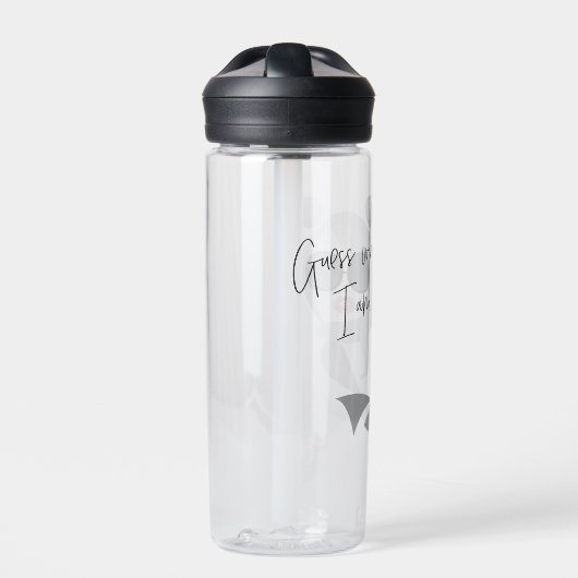 Rate mal, wer ich bin - der weiße Lotus Trinkflasche (Vorderseite)